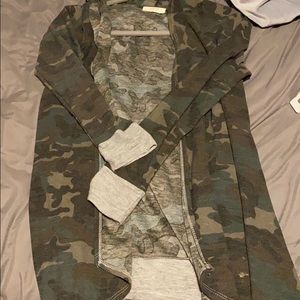 camo cardigan